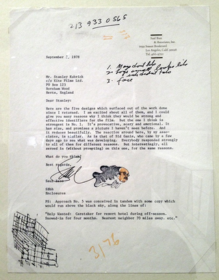 Illustration for article titled Check out Saul Bass’ rejected Shining posters that Stanley Kubrick didn’t like